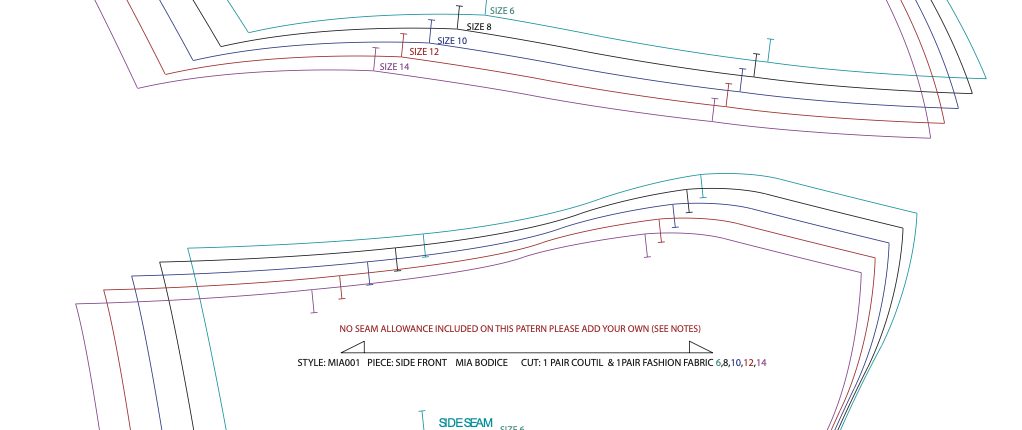 Mia Bodice Pattern - Simple Ballet Bodice - Digitial PDF