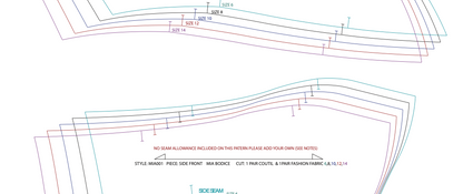 Mia Bodice Pattern - Simple Ballet Bodice - Digitial PDF