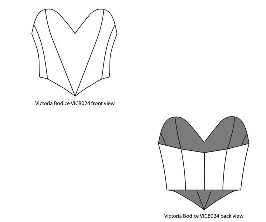 Victoria Bodice Pattern - Ballet Ballet Bodice (not suitable for beginners) - Digital PDF