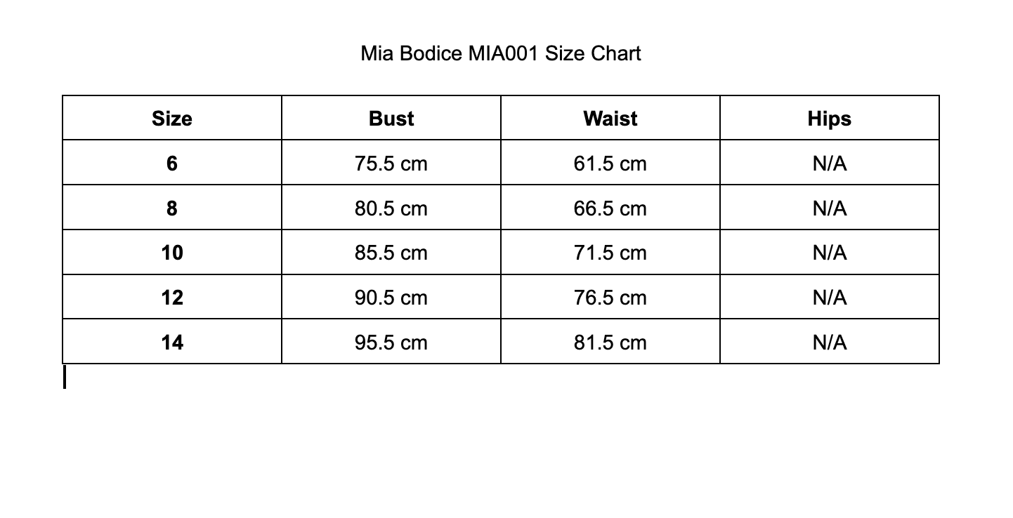 Mia Bodice Pattern - Simple Ballet Bodice - Digitial PDF